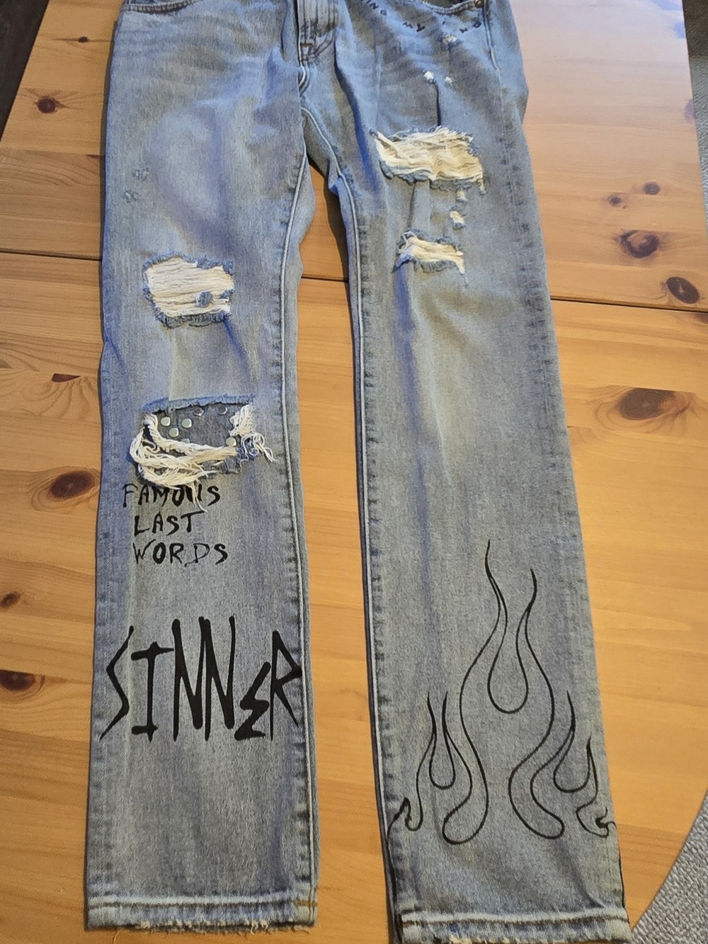 Cult Of Individuality Rocker Slim Graphic Jeans 32